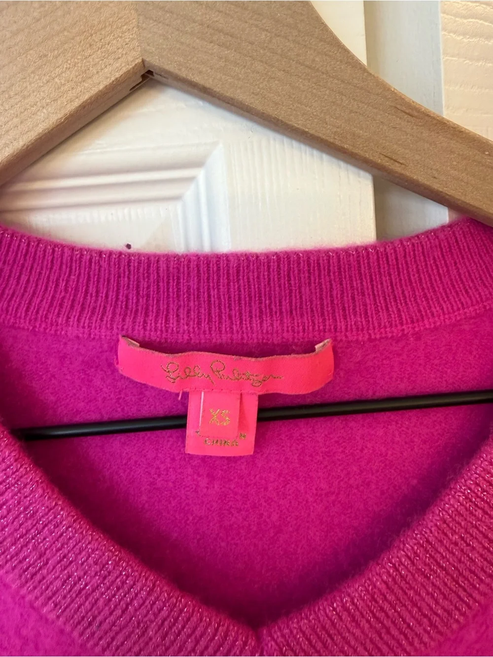 Lilly Pulitzer Jasmina Cashmere Sweater Bougainvillea Pink Size XS